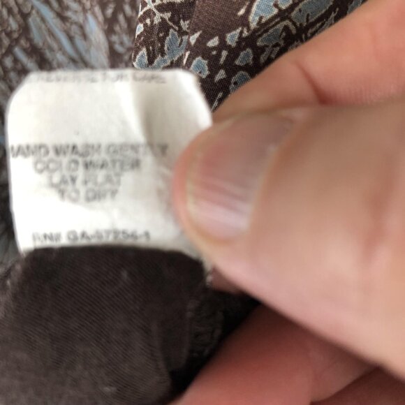 Mesmerize Poncho Top Womens M Tree Branch Print Flowy Layered Dakota Boho Fairy - Picture 8 of 16